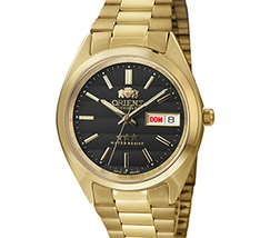 Orient 3 EStrelas Automático classico IPGold 469WC2F Preto - imagem 2