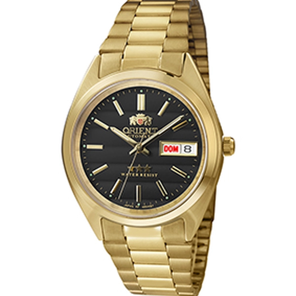 Orient 3 EStrelas Automático classico IPGold 469WC2F Preto