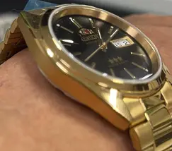 Orient 3 EStrelas Automático classico IPGold 469WC2F Preto - imagem 3