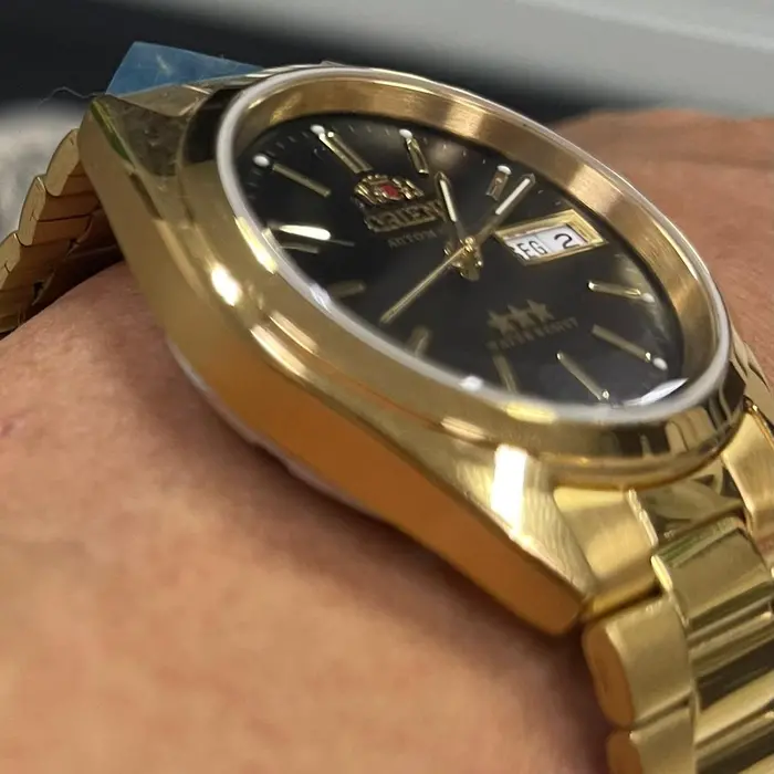 Orient 3 EStrelas Automático classico IPGold 469WC2F Preto