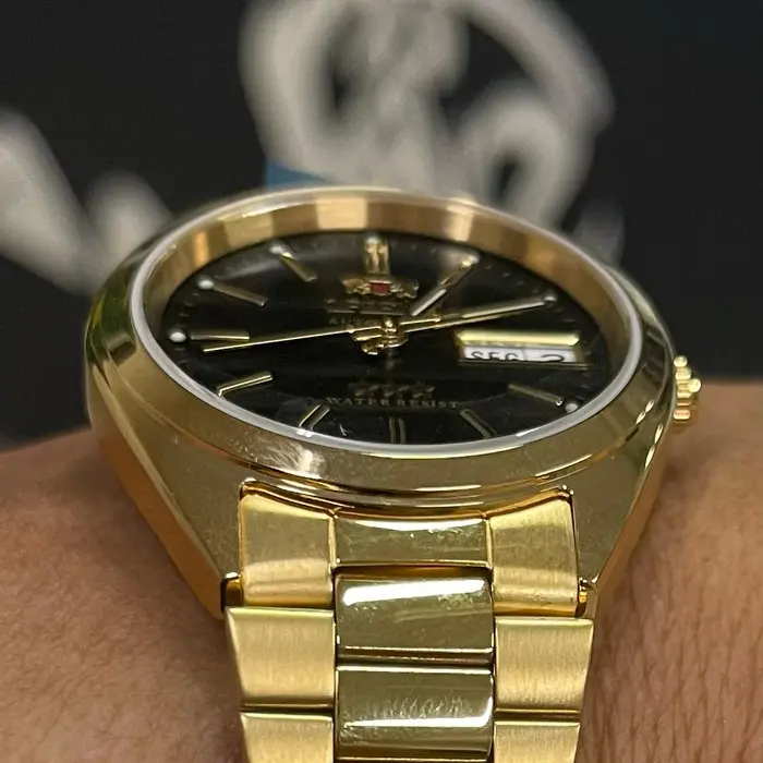 Orient 3 EStrelas Automático classico IPGold 469WC2F Preto