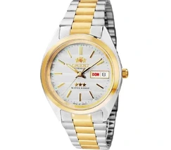 Orient 3 EStrelas Automático classico Misto 469WC1F Branco - imagem 2