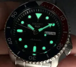 Seiko 5 Sports SRPD53 Automático Pepsi Azul e Vermelho | Taniguchi Relógios - imagem 5