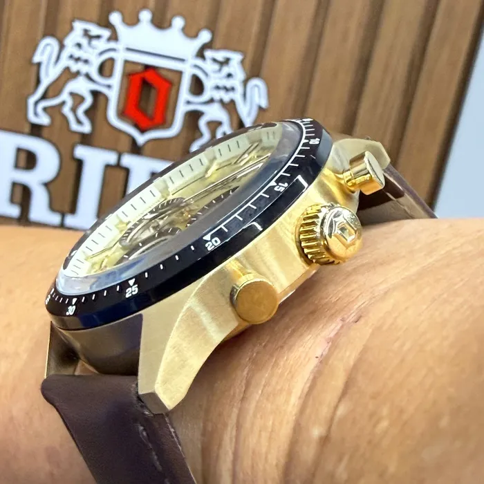 Orient Solartech Cronografo Sport MGSCC011 dourado
