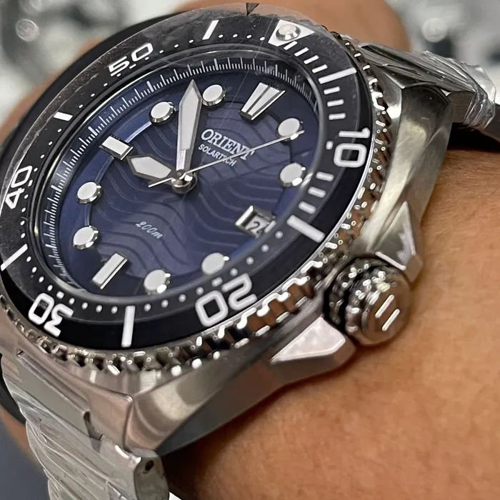 Relógio Orient Solartech Sports Diver MBSS1471 Azul | Taniguchi Relógios