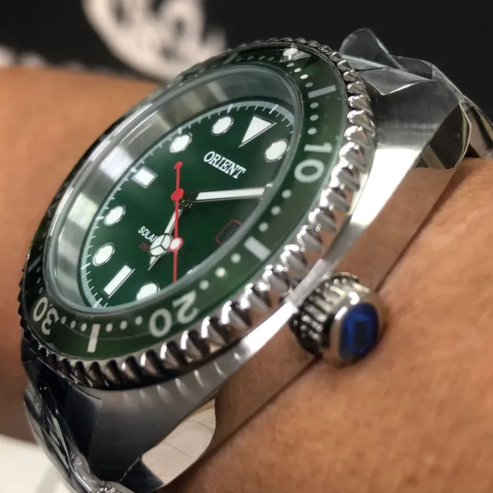 Orient Solartech Sports turtle Diver MBSS1445 Verde