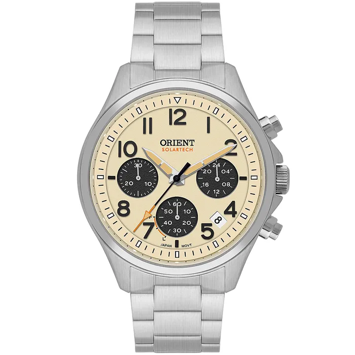 Orient Solartech Cronografo Sports Land MBSSC290 Creme