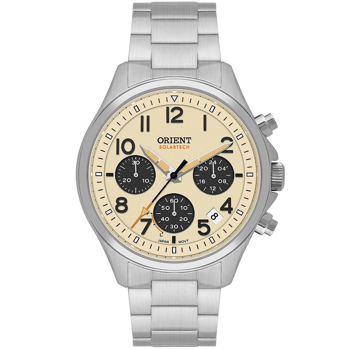 Orient Solartech Cronografo Sports Land MBSSC290 Creme