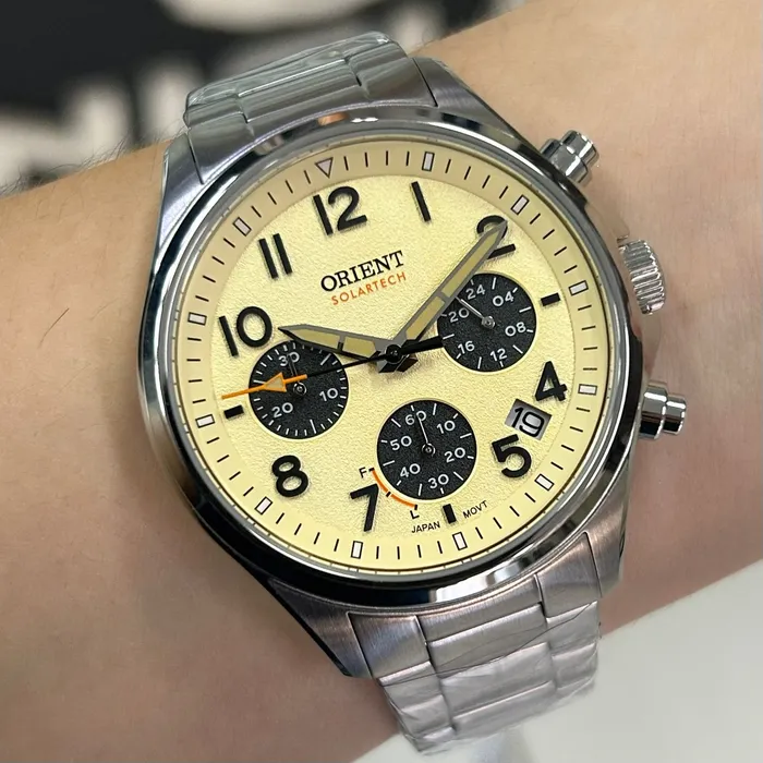 Orient Solartech Cronografo Sports Land MBSSC290 Creme