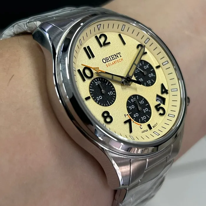 Orient Solartech Cronografo Sports Land MBSSC290 Creme