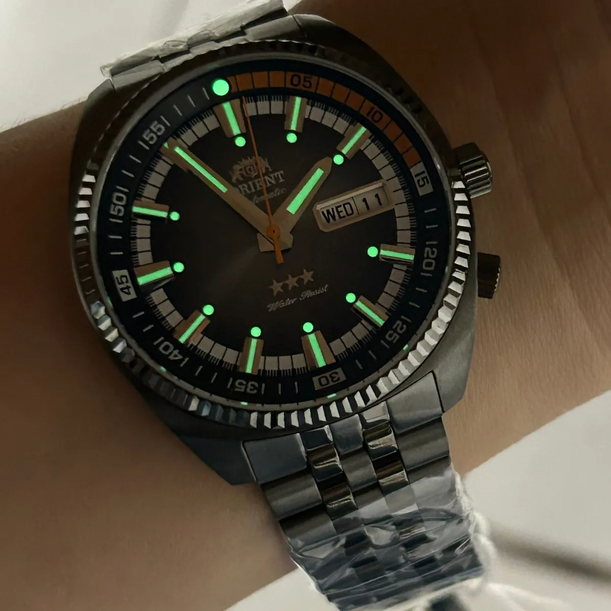 Orient King Diver Automático YN6PP028 G1GX Black - Safira