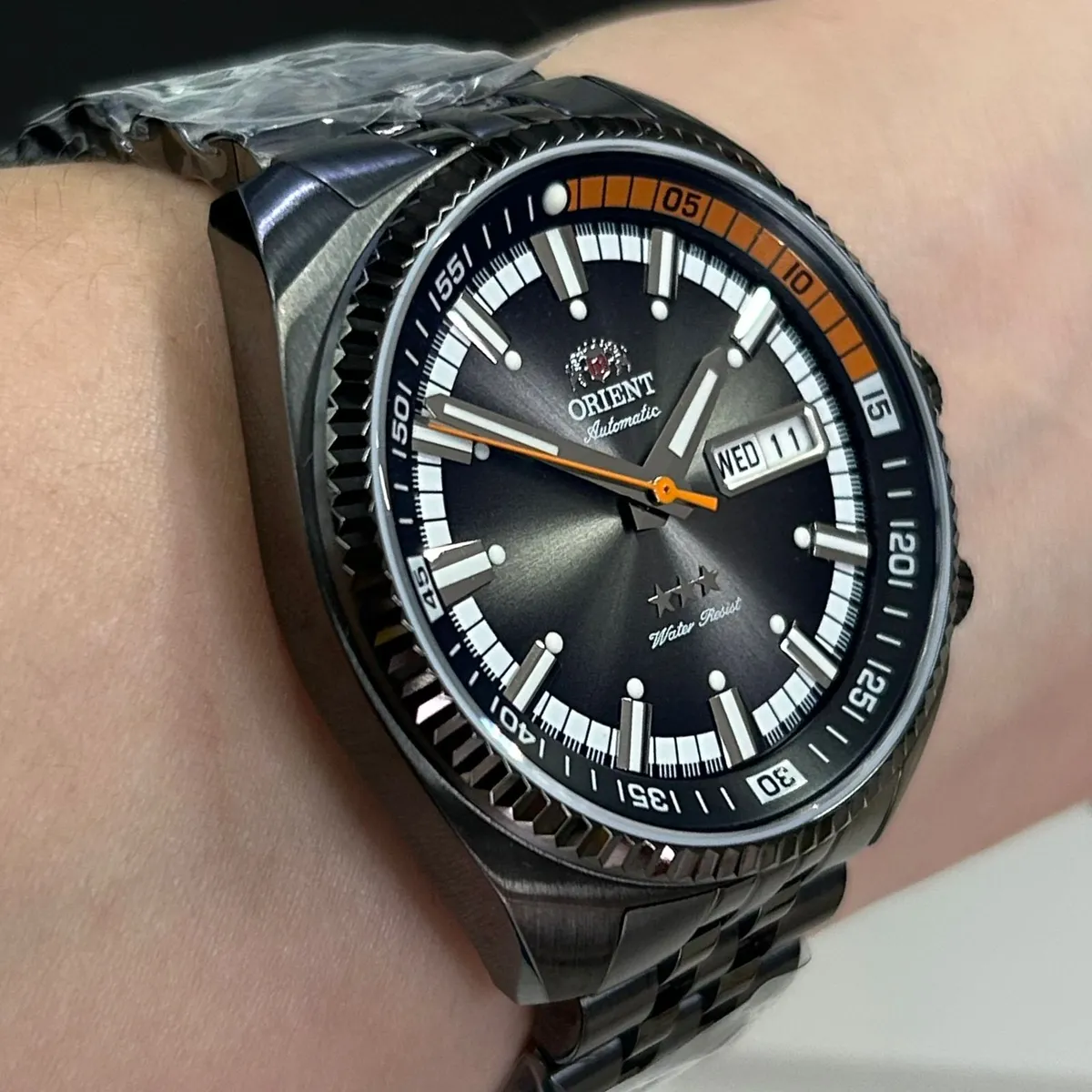 Orient King Diver Automático YN6PP028 G1GX Black - Safira
