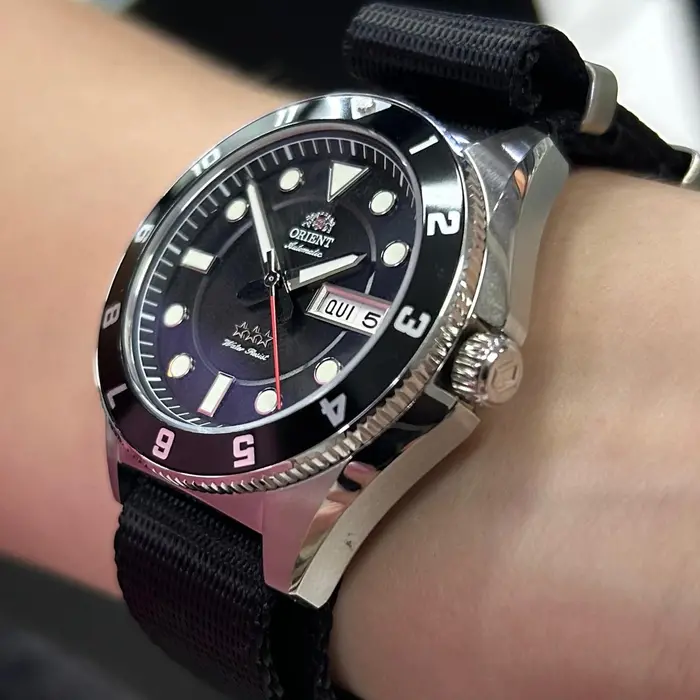 Relógio Orient Automático Sport Land YN6SN027 Safira | Taniguchi
