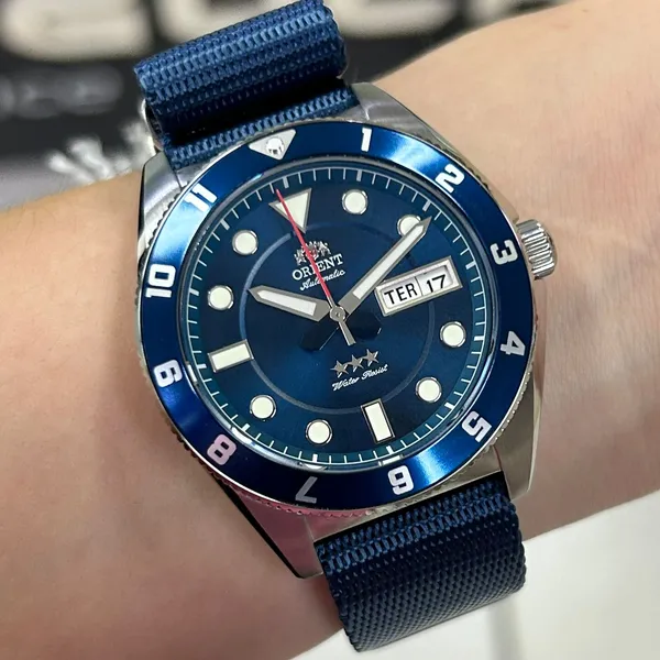 Orient 3 Estrelas Automático Sports Land YN6SN027 Azul