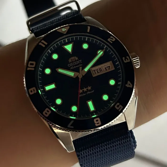 Relógio Orient Automático Sport Land YN6SN027 Safira | Taniguchi