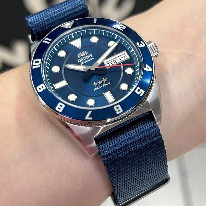 Relógio Orient Automático Sport Land YN6SN027 Safira | Taniguchi