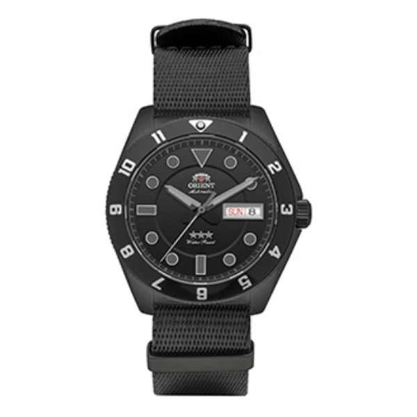 Orient 3 Estrelas Automático Sports Land  IPBlack YN6PN027 preto