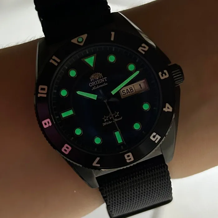 Relógio Orient Automático Sport Land YN6PN027 Safira - Black - Taniguchi