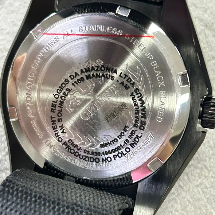 Relógio Orient Automático Sport Land YN6PN027 Safira - Black - Taniguchi