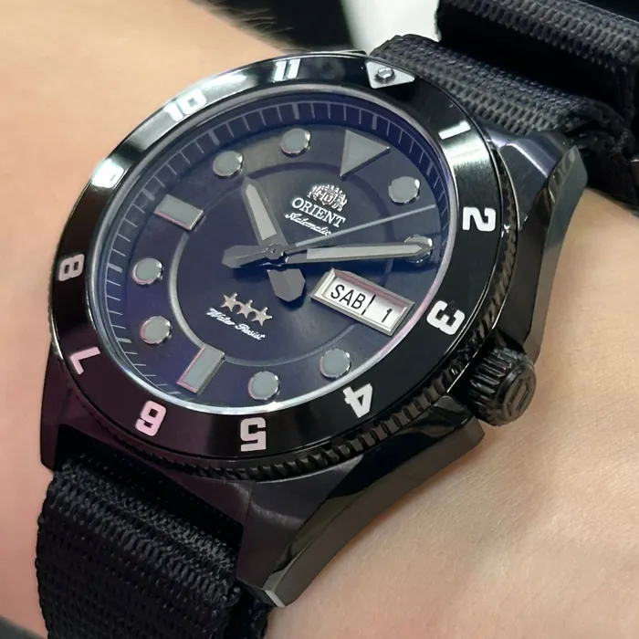 Relógio Orient Automático Sport Land YN6PN027 Safira - Black - Taniguchi