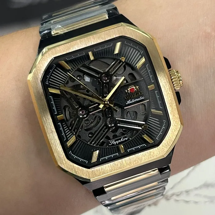 Relógio Orient Automático Skeleton NH7MM008 Safira | Taniguchi