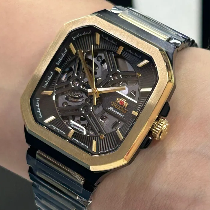 Relógio Orient Automático Skeleton NH7MM008 Safira | Taniguchi