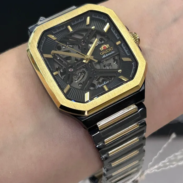 Relógio Orient Automático Skeleton NH7MM008 Safira | Taniguchi