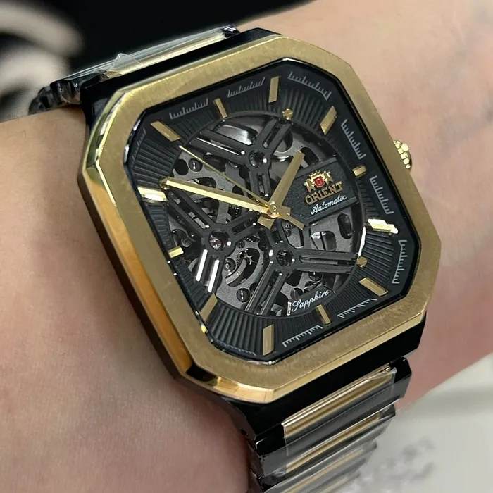 Relógio Orient Automático Skeleton NH7MM008 Safira | Taniguchi