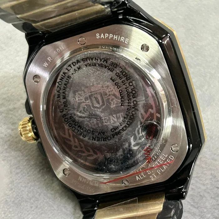 Relógio Orient Automático Skeleton NH7MM008 Safira | Taniguchi