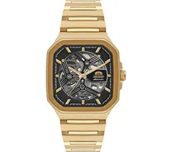 Relógio Orient Automático Skeleton NH7GG008 Dourado Safira - imagem 2
