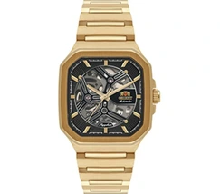 Relógio Orient Automático Skeleton NH7GG008 Dourado Safira - imagem 2
