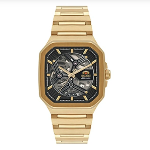 Orient Classico Automático Esqueleto IPGold NH7GG008 Dourado