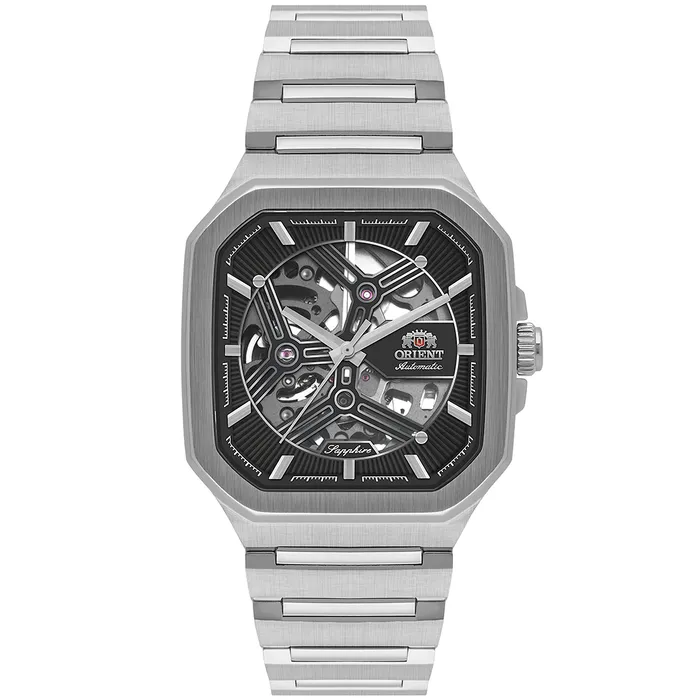 Relógio Orient Automático Skeleton NH7SS008-G1SX Safira