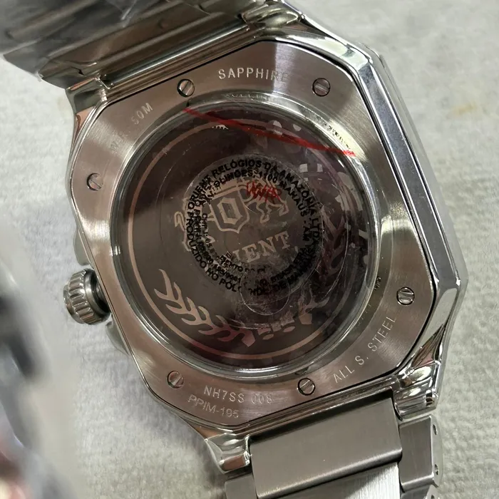 Relógio Orient Automático Skeleton NH7SS008-G1SX Safira