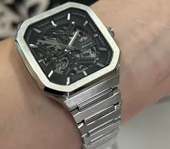 Relógio Orient Automático Skeleton NH7SS008-G1SX Safira - imagem 5