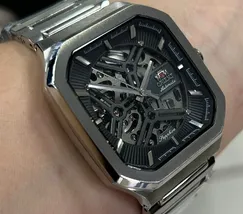 Relógio Orient Automático Skeleton NH7SS008-G1SX Safira - imagem 3