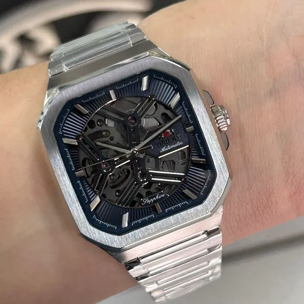 Orient Classico Automático Esqueleto NH7SS008 azul