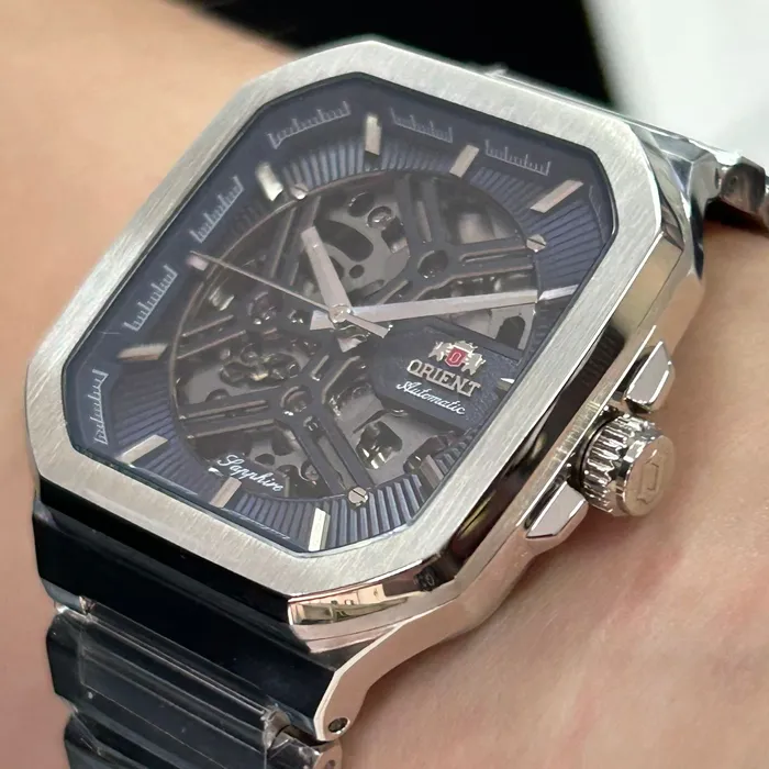 Relógio Orient Automático Skeleton NH7SS008 D1SX - Prateado