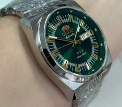 Relógio Orient Automático Heritage YN6SS018 E1SX Safira - Taniguchi - imagem 3