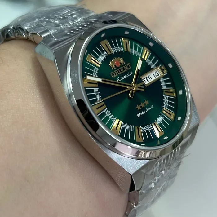 Relógio Orient Automático Heritage YN6SS018 E1SX Safira - Taniguchi