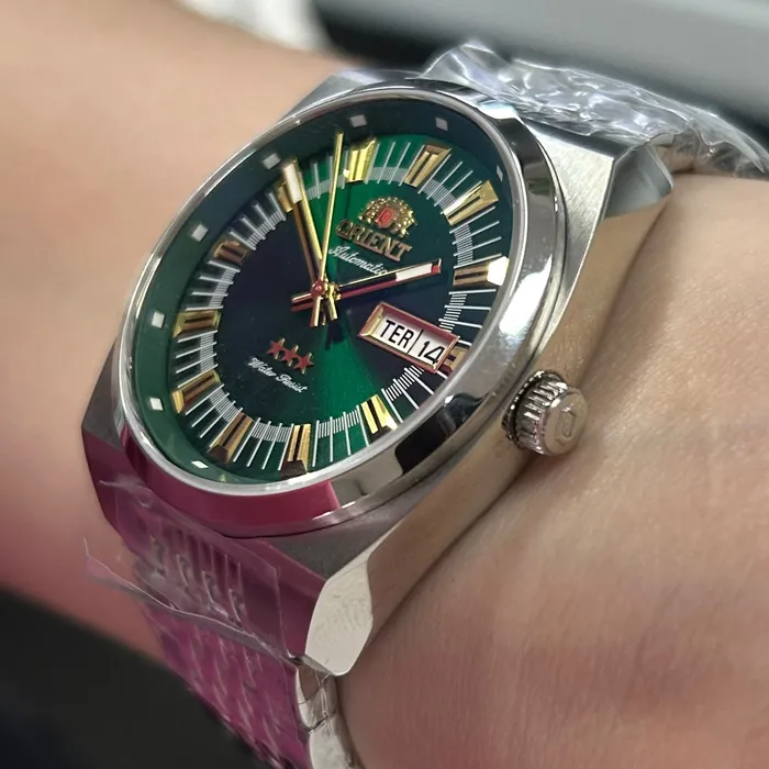 Relógio Orient Automático Heritage YN6SS018 E1SX Safira - Taniguchi
