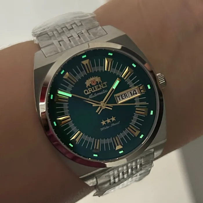 Relógio Orient Automático Heritage YN6SS018 E1SX Safira - Taniguchi