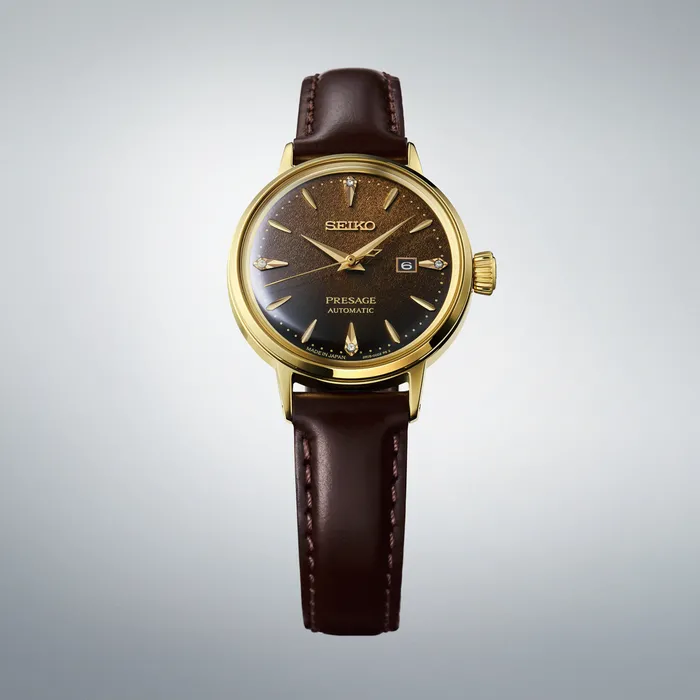 Seiko Presage SRE020J1 Jamaican Coffee: Automático com Diamantes