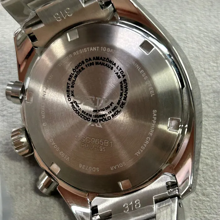 Seiko Prospex Speedtimer Solar SSC965 Cronógrafo | Taniguchi Relógios