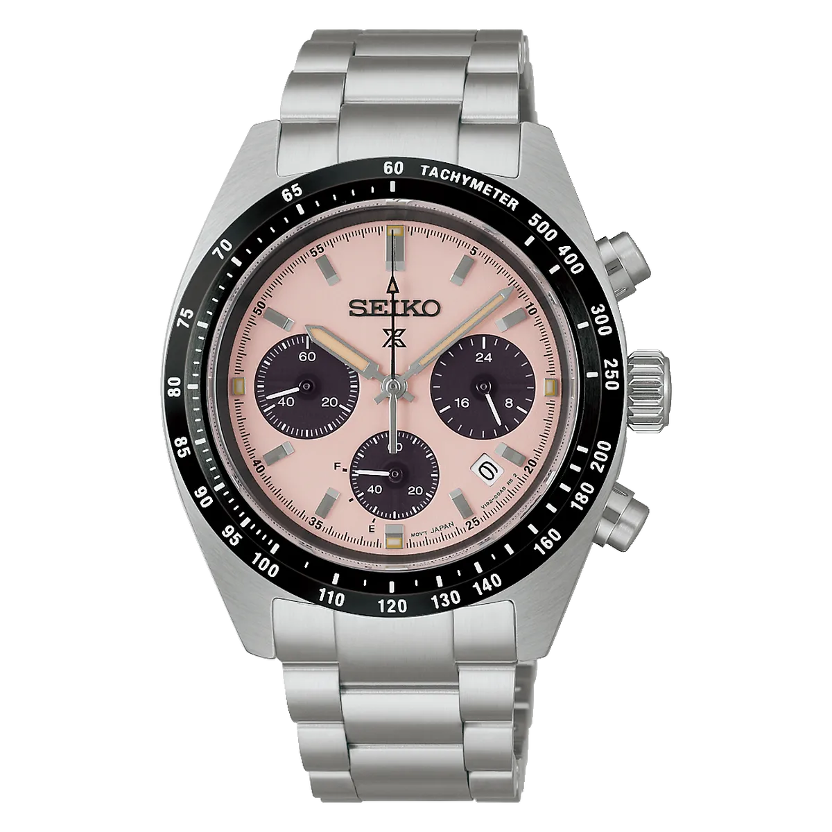 Relógio Seiko SSC963 Speedtimer Solar Salmão 39mm | Taniguchi Relógios