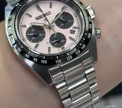 Relógio Seiko SSC963 Speedtimer Solar Salmão 39mm | Taniguchi Relógios - imagem 5