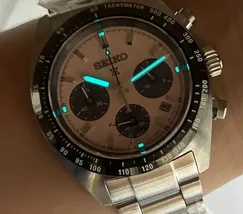 Relógio Seiko SSC963 Speedtimer Solar Salmão 39mm | Taniguchi Relógios - imagem 7