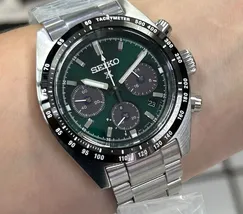 Seiko Prospex Speedtimer Solar SSC933 Verde 39mm | Taniguchi Relógios - imagem 1