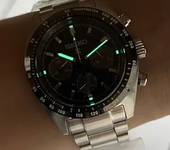 Seiko Prospex Speedtimer Solar SSC933 Verde 39mm | Taniguchi Relógios - imagem 6