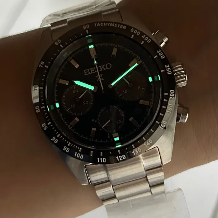 Seiko Prospex Speedtimer Solar SSC933 Verde 39mm | Taniguchi Relógios